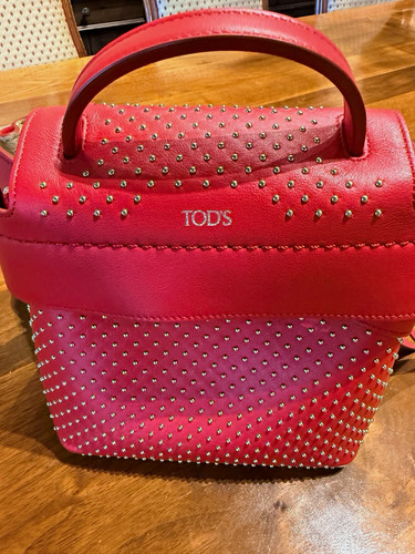 Tod red leather - tod's,