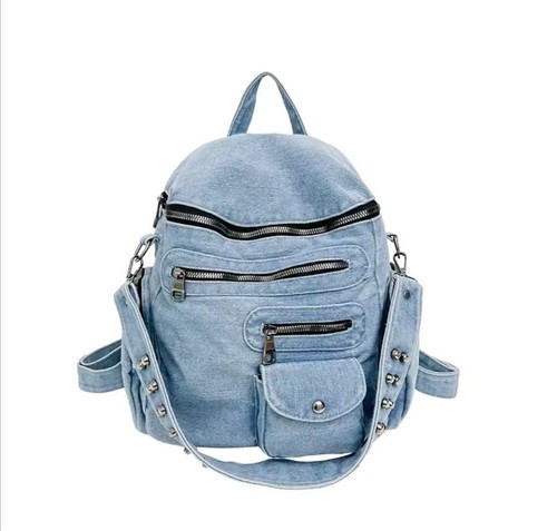 Gothic denim backpack vintage - denim,